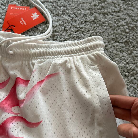 Men's YoungLA ReversibleOneShortsTwoWearsMeshShorts, XL, NWT, OnFire - Picture 3 of 6